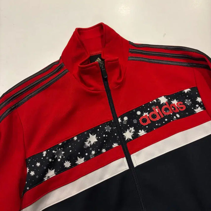 [BUNJANG] Adidas Star Track Jersey Zip-up Red/Black / [100] 08s 아디다스 스타 트랙 져지 집업 레드/블랙