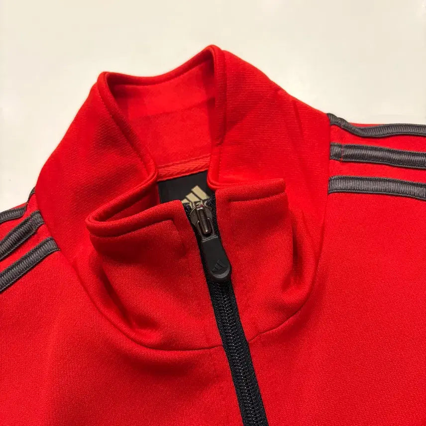 [BUNJANG] Adidas Star Track Jersey Zip-up Red/Black / [100] 08s 아디다스 스타 트랙 져지 집업 레드/블랙