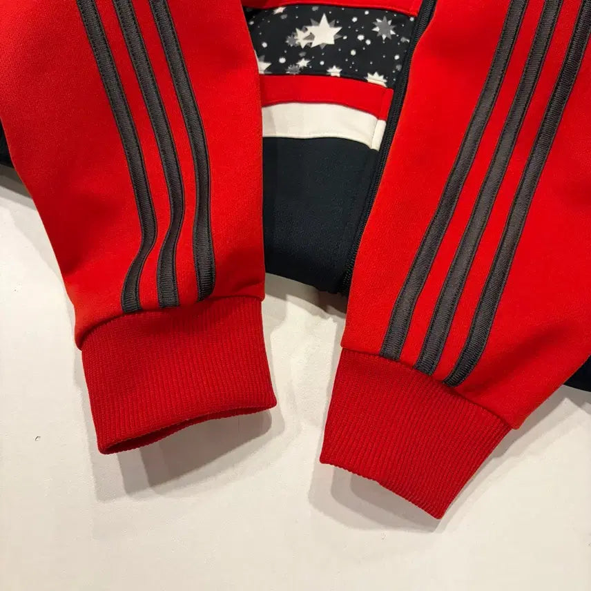 [BUNJANG] Adidas Star Track Jersey Zip-up Red/Black / [100] 08s 아디다스 스타 트랙 져지 집업 레드/블랙