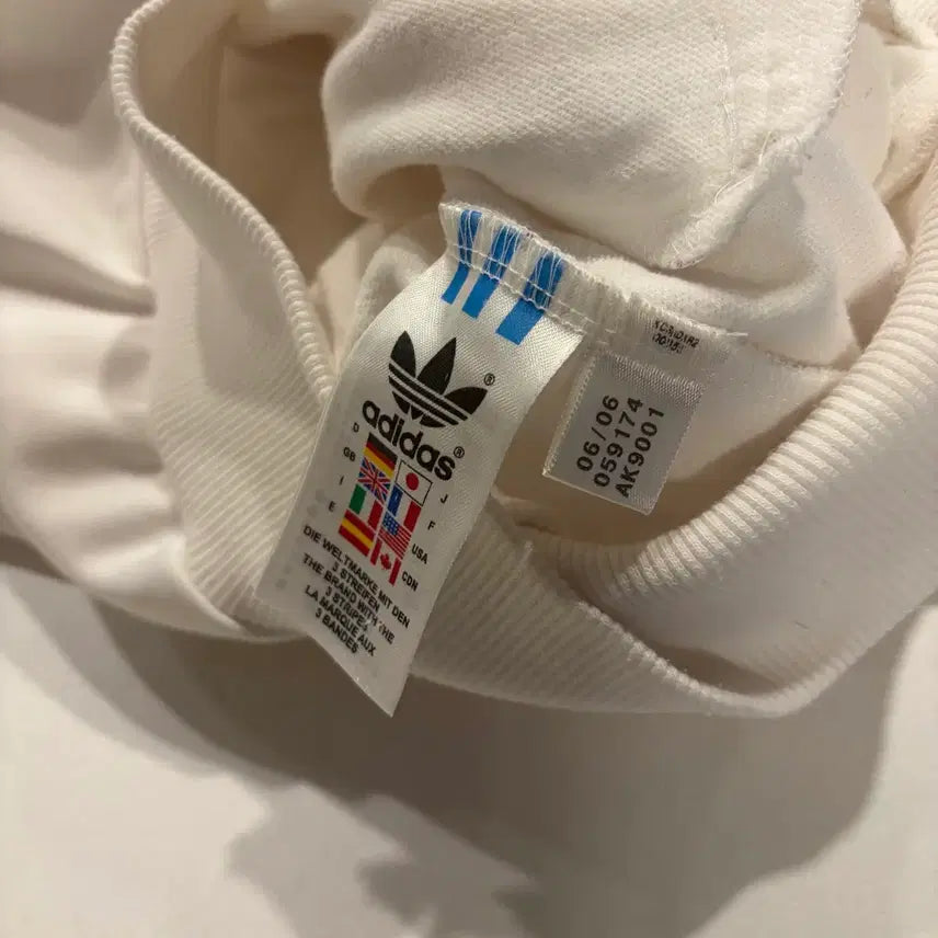[BUNJANG] Adidas London Track Top Jersey Jacket White/Red / [95] 06s 아디다스 런던 트랙탑 져지 집업 화이트/레드