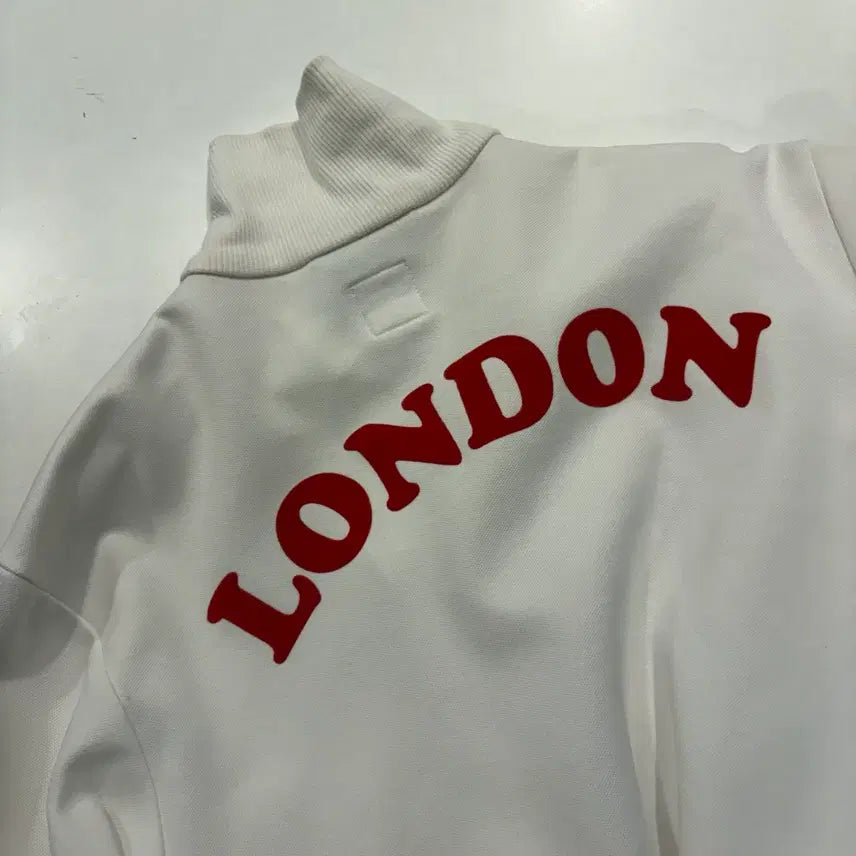 [BUNJANG] Adidas London Track Top Jersey Jacket White/Red / [95] 06s 아디다스 런던 트랙탑 져지 집업 화이트/레드