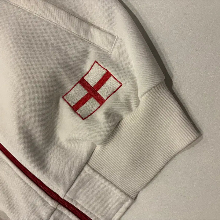 [BUNJANG] Adidas London Track Top Jersey Jacket White/Red / [95] 06s 아디다스 런던 트랙탑 져지 집업 화이트/레드