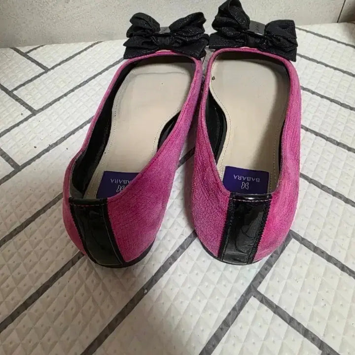 [BUNJANG] Barbara Ribbon Flat Shoes - Pink, Women&