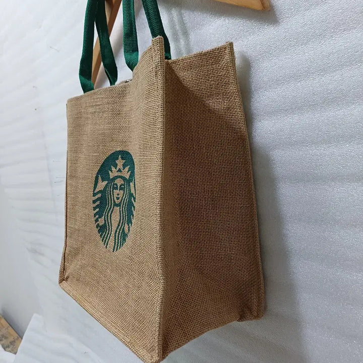 [SOLD OUT] 스타벅스 주트백 황마 린넨 가방 토드백 새제품 사랑봉봉