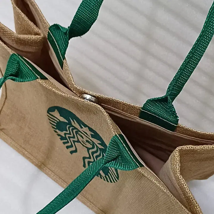 [SOLD OUT] 스타벅스 주트백 황마 린넨 가방 토드백 새제품 사랑봉봉