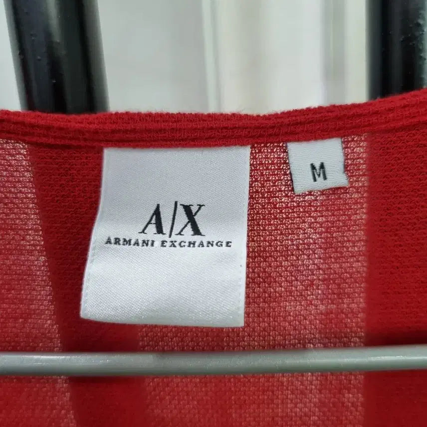[BUNJANG] A|X V-Neck Long Sleeve T-Shirt / A|X 브이넥 긴팔 티셔츠 레드