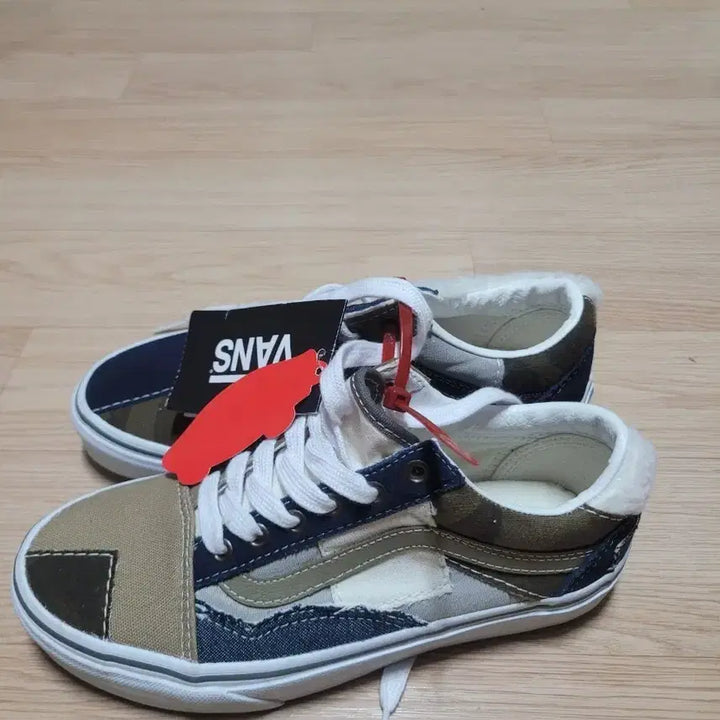 [BUNJANG] Vans Old Skool Patchwork Sneakers / 반스 올드스쿨 패치워크 230mm 새상품