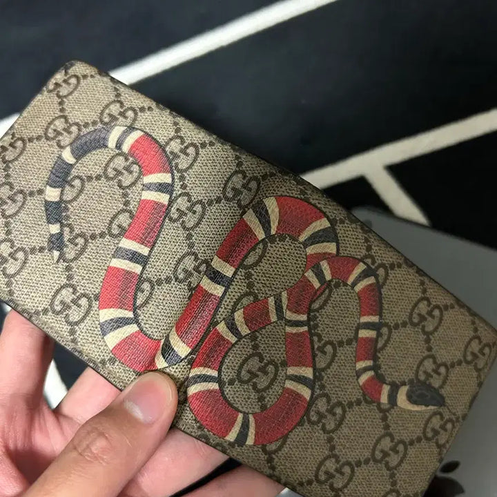 [BUNJANG] Gucci King Snake Bifold Wallet / [정품/풀박스] 구찌 킹 스네이크 반지갑