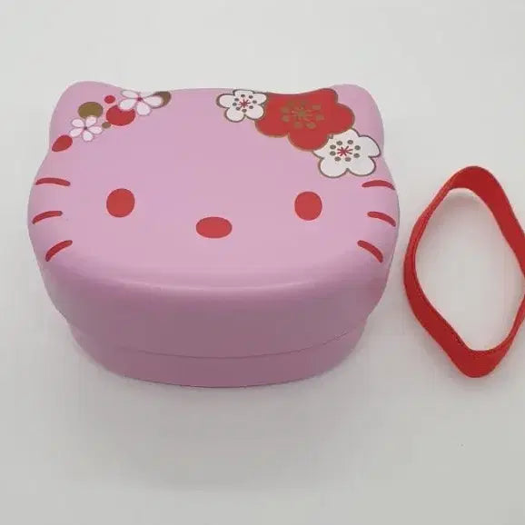 [BUNJANG] Sakura Kitty 2-Tier Lunchbox Storage Box / 고전 사쿠라키타 2단도시락통 보관함