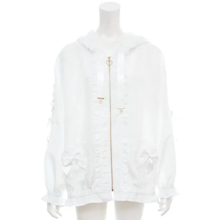 [SOLD OUT] Secret Honey 시크릿허니 토끼귀 후드 블루종 화이트