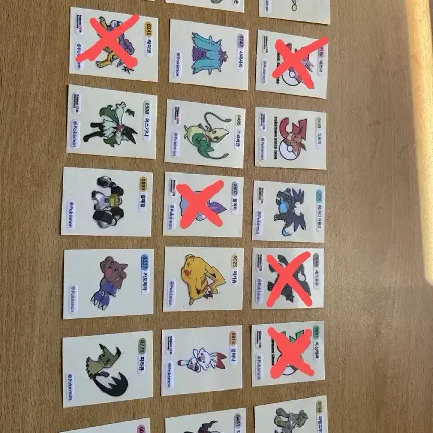[BUNJANG] Pokemon Tteokbokki Sticker / 포켓몬 띠부씰 교환 or 판매