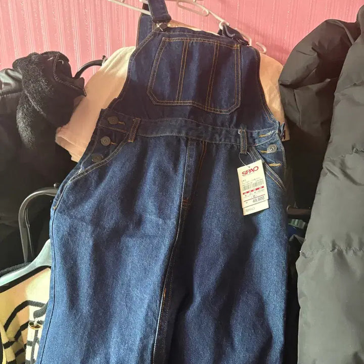 [BUNJANG] Spao Denim Overall Dress / 스파오 데님 멜빵 원피스