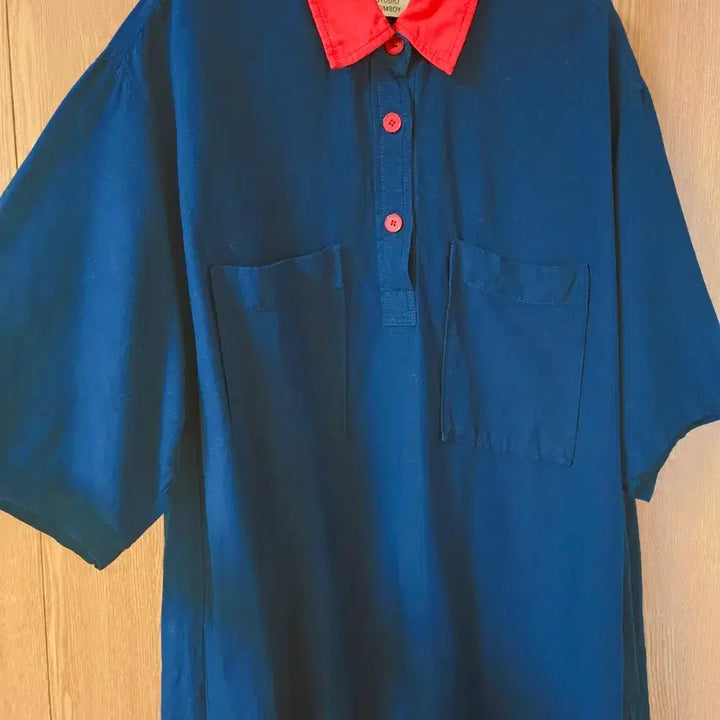 [SOLD OUT] 스튜디오톰보이 카라 컬러 포인트 린넨 원피스