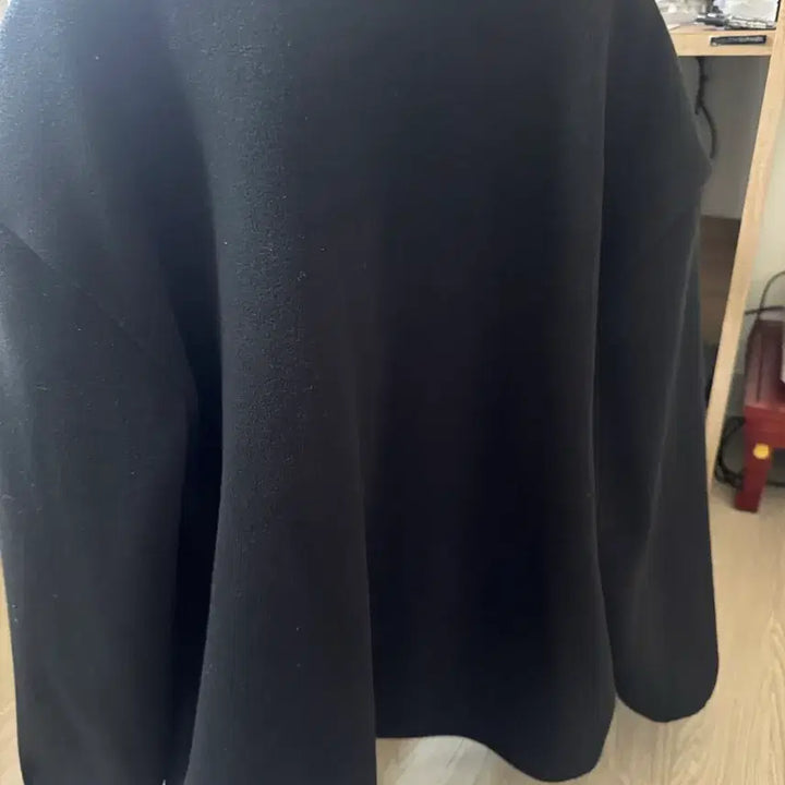 [BUNJANG] Musinsa Standard Collarless Polar Fleece Jacket Black / 무탠다드 칼라리스 폴라 폴리스 자켓 블랙