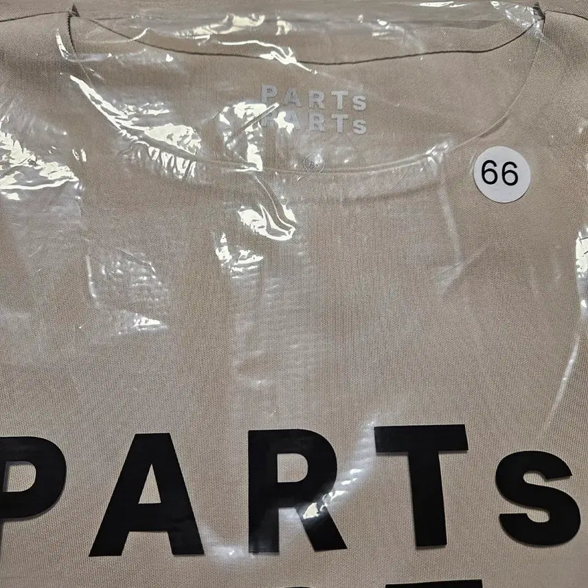 [BUNJANG] PARTSARTS Beige Tank Top (Size 66) / PARTSARTS 나시 티셔츠 베이지  66 새상품
