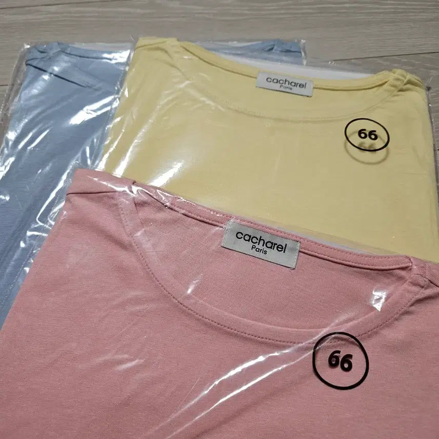 [BUNJANG] Cache Cache Short Sleeve T-shirts Set / 카샤렐 반팔 티셔츠 핑크/옐로우/블루 66 3벌