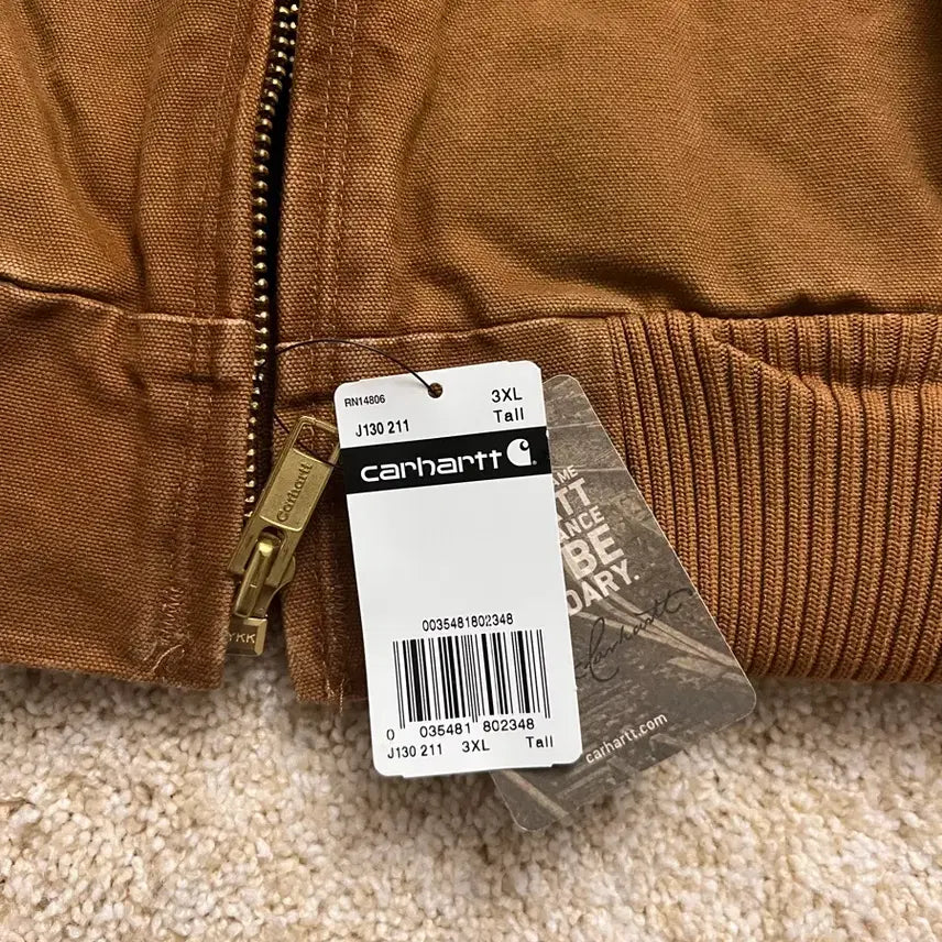 [BUNJANG] Carhartt J130 Sandstone Duck Active Jacket - Brown / [데드스탁/새상품] 칼하트 구형 J130 샌드스톤 - 브라운