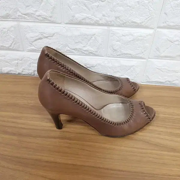 [BUNJANG] Ferragamo Open Toe Heels 245 / 페라가모 토오픈 구두 245 (7반D)