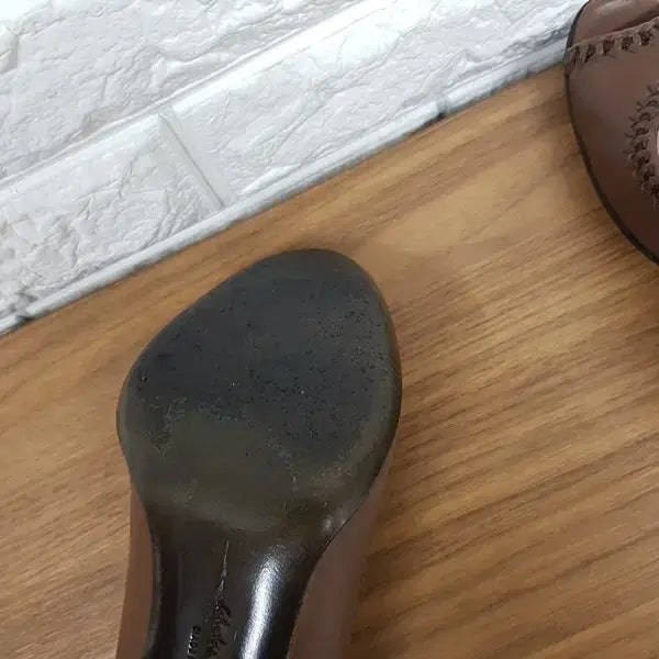 [BUNJANG] Ferragamo Open Toe Heels 245 / 페라가모 토오픈 구두 245 (7반D)