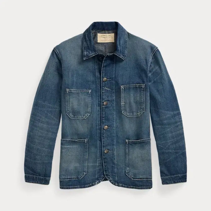 [SOLD OUT] rrl 더블알엘 코튼 리넨 데님 엔지니어드자켓 L사이즈