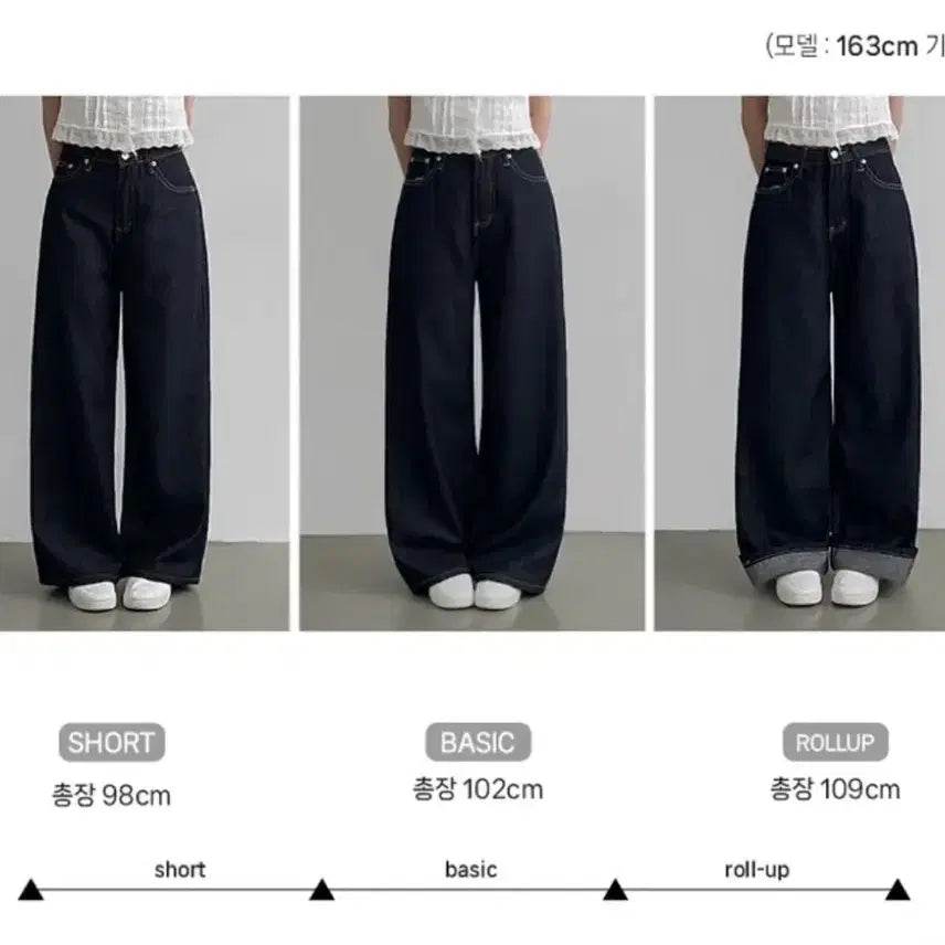 [BUNJANG] Unbranded Raw Denim Wide Roll-up Pants / 생지 와이드 롤업 데님 팬츠