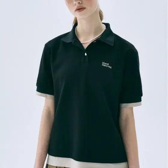 [SOLD OUT] 새상품) 마르디 메르크디 레이어드 피케 티셔츠