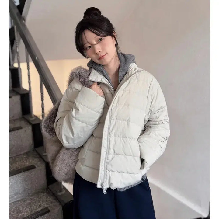 [BUNJANG] Slow and Real Matte 100% Lightweight Duck Down Padding / 슬로우앤드 리얼매트 오리털100% 경량패딩
