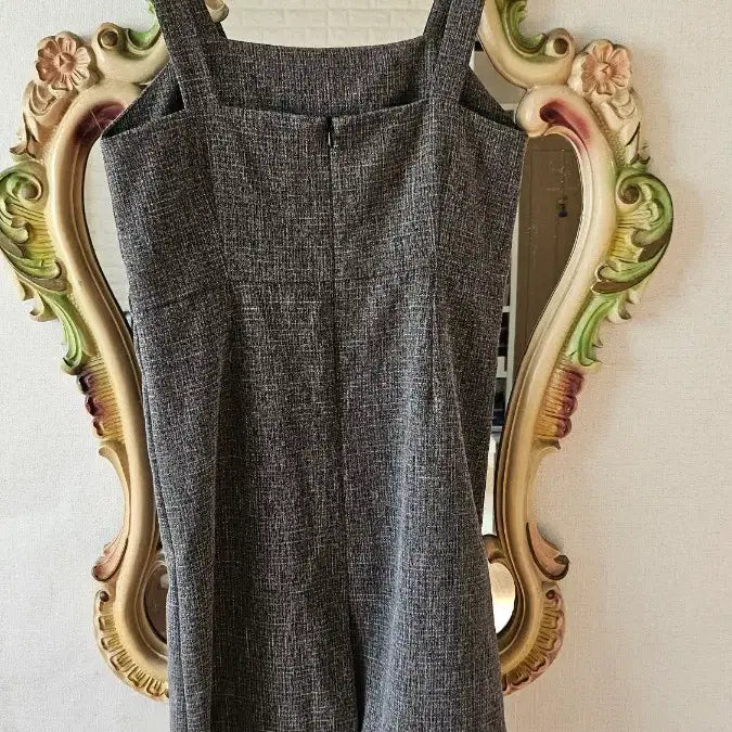 [BUNJANG] V-neck Bustier Dress Gray / 뷔스티에 원피스 그레이