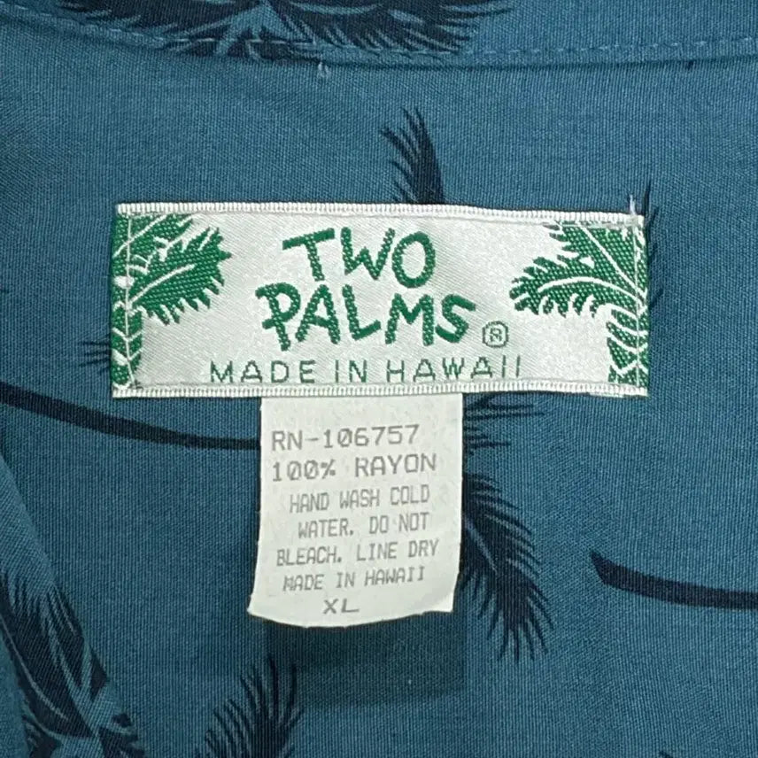 [BUNJANG] Two Palms Palm Tree Aloha Hawaiian Shirt / 투팜즈 팜트리 알로하 하와이안 셔츠