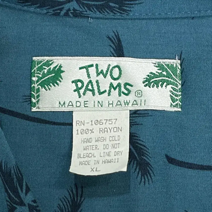 [BUNJANG] Two Palms Palm Tree Aloha Hawaiian Shirt / 투팜즈 팜트리 알로하 하와이안 셔츠