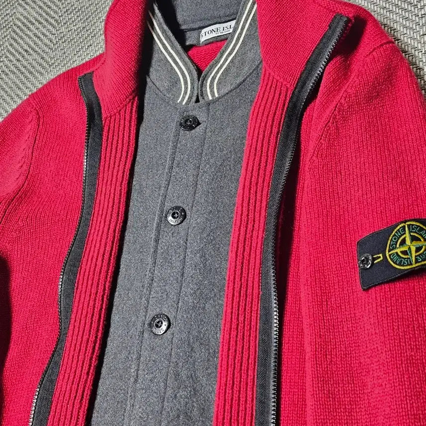 [SOLD OUT] aw2009 스톤아일랜드 Wool Full Zip Knit Sweater