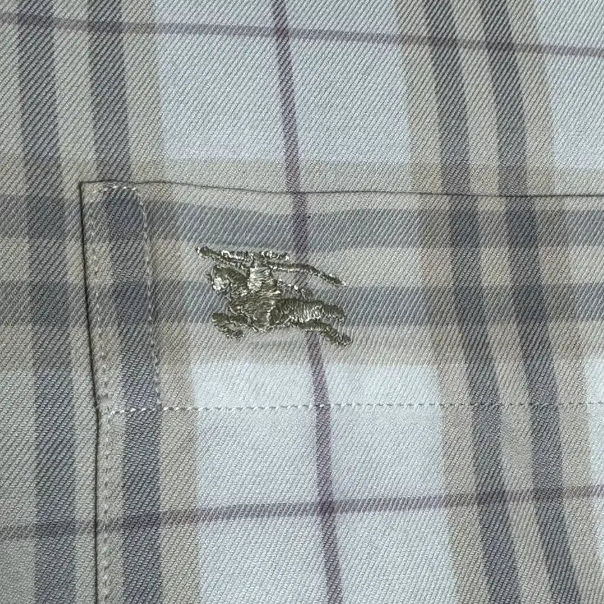 [BUNJANG] Burberry Classic Nova Check Shirt / 버버리 화이트 클래식 노바체크 셔츠