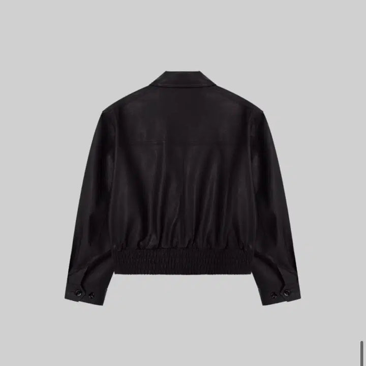 [SOLD OUT] 바우로 크롭 레더 자켓 L