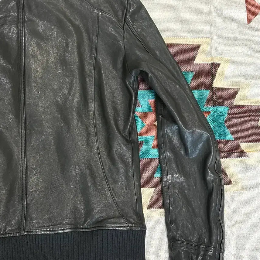 [SOLD OUT] 테이트 사선 아티잔 바이커 레더자켓
