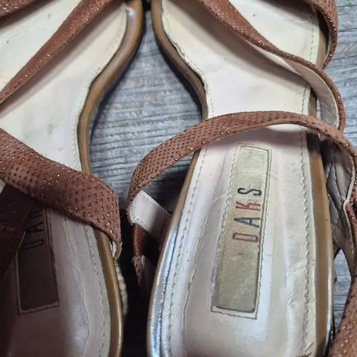 [BUNJANG] Daks Brown Strap Sandals (230) / 닥스 브라운 스트랩 샌들230