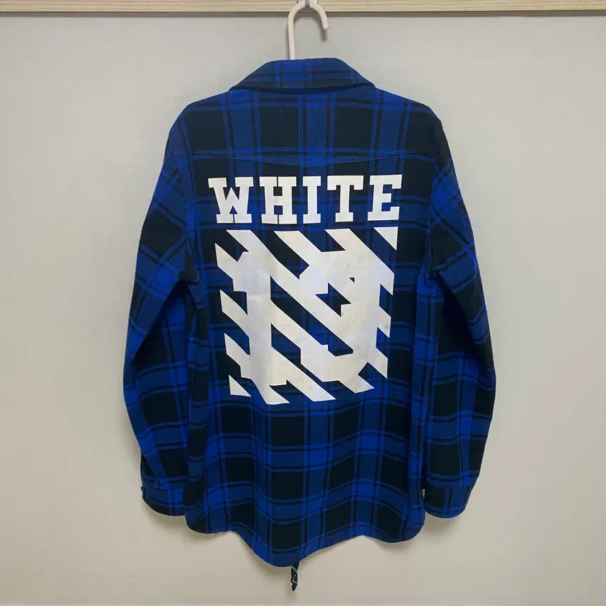 [BUNJANG] Off-White Flannel Arrow Check Shirt / [ S ] 오프화이트 플란넬 애로우 체크 셔츠