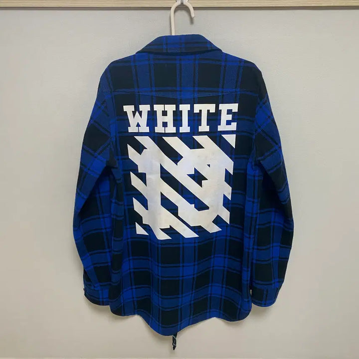 [BUNJANG] Off-White Flannel Arrow Check Shirt / [ S ] 오프화이트 플란넬 애로우 체크 셔츠