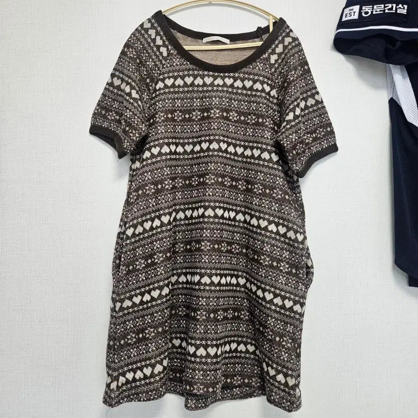 [BUNJANG] Mori Girl Knit Dress Set / 모리걸 반팔 니트 원피스 셋