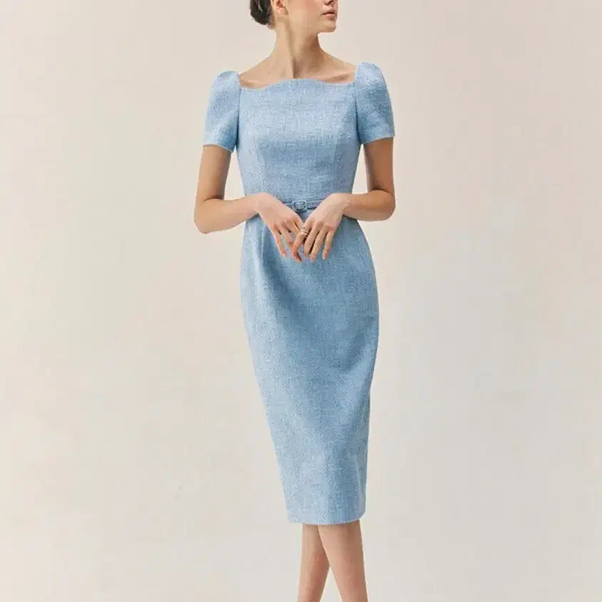 [BUNJANG] Bride And You Haven Curved Neck Hline Dress - Size 2 / 브라이드앤유 haven curved neck hline dress2사이즈
