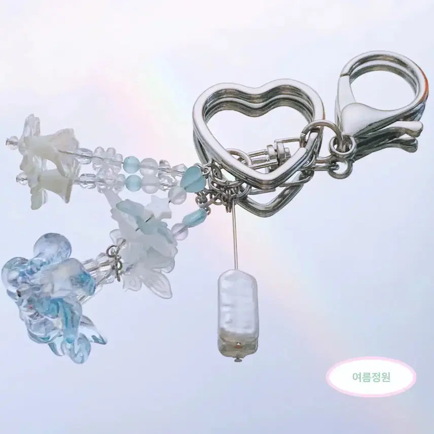 [BUNJANG] Summer Garden Beaded Keyring / 여름정원 비즈 키링_켜켜이 쌓이는 파도