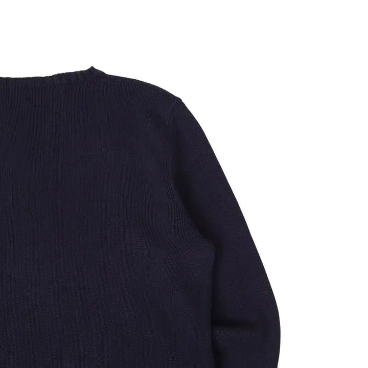 [BUNJANG] Polo Ralph Lauren Navy Red Pony Knit Sweater / 폴로 랄프로렌 네이비 레드포니 라운드 니트