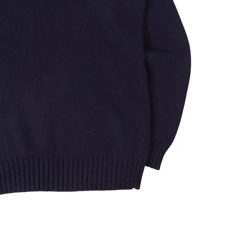 [BUNJANG] Polo Ralph Lauren Navy Red Pony Knit Sweater / 폴로 랄프로렌 네이비 레드포니 라운드 니트