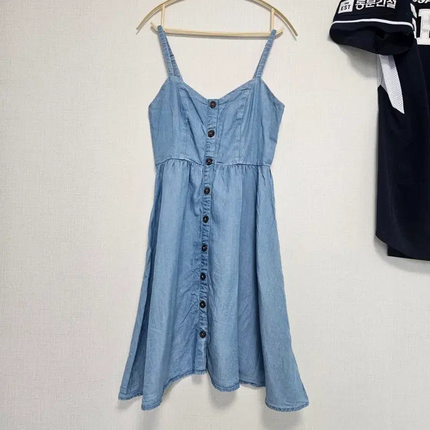 [BUNJANG] Vintage Denim Overall Dress / 모리걸 일본 빈티지 청 데님 멜빵 원피스