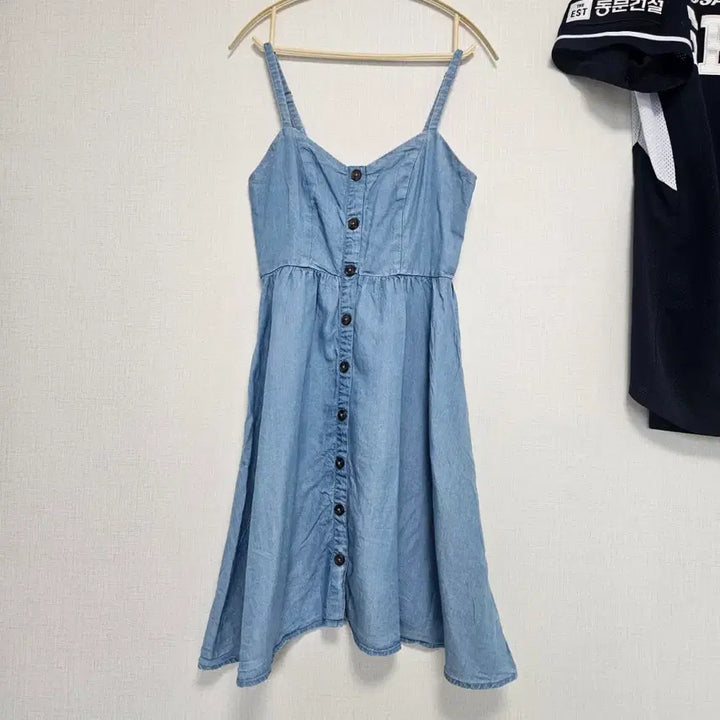 [BUNJANG] Vintage Denim Overall Dress / 모리걸 일본 빈티지 청 데님 멜빵 원피스