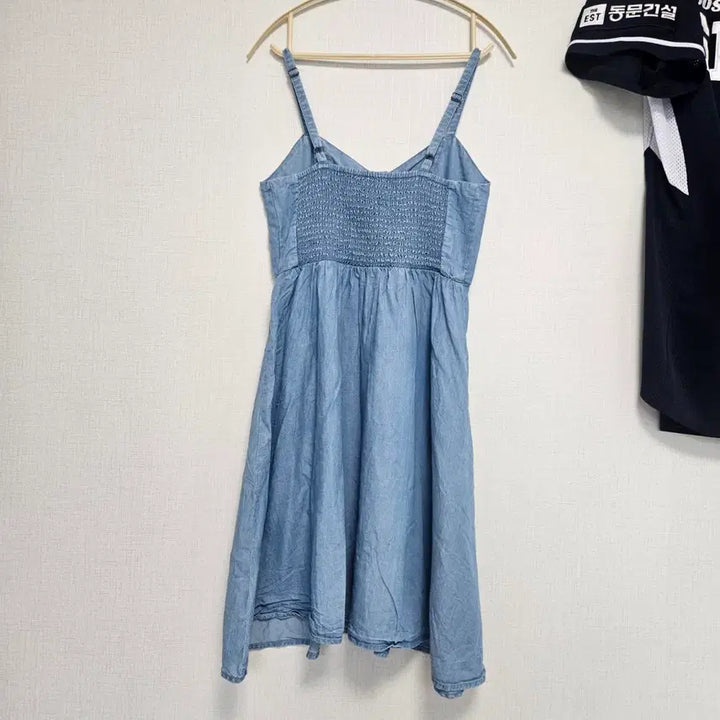 [BUNJANG] Vintage Denim Overall Dress / 모리걸 일본 빈티지 청 데님 멜빵 원피스