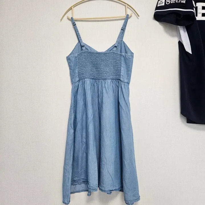 [BUNJANG] Vintage Denim Overall Dress / 모리걸 일본 빈티지 청 데님 멜빵 원피스
