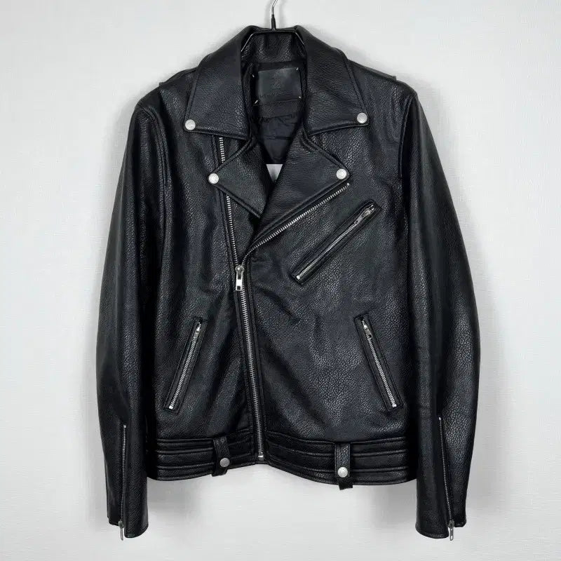 [BUNJANG] Heavy Smoker Leather Rider Jacket Black M / 헤비스모커/가죽 라이더 자켓 블랙 남M 95/라덴