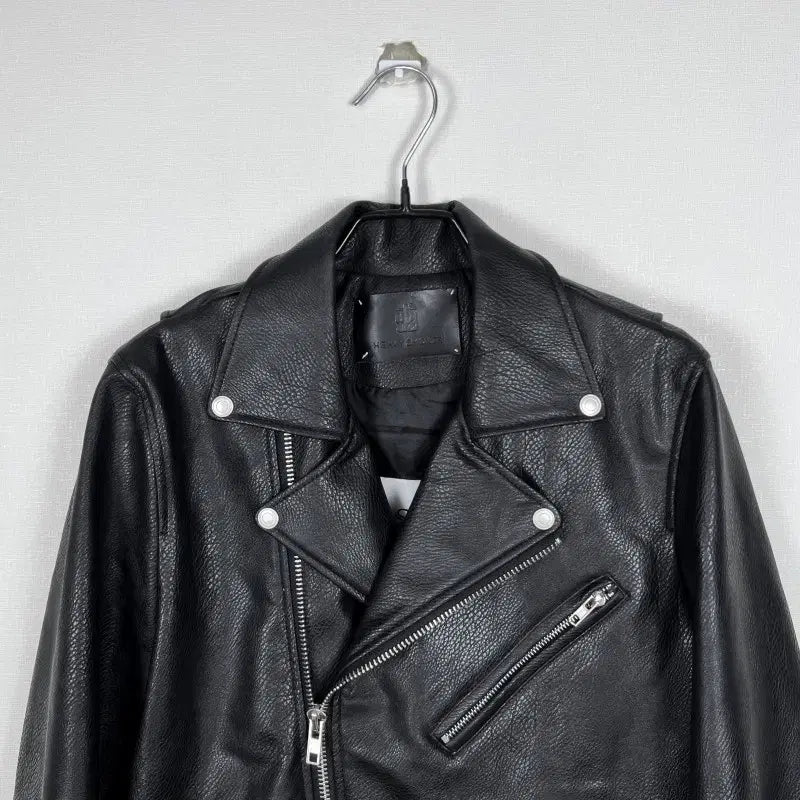 [BUNJANG] Heavy Smoker Leather Rider Jacket Black M / 헤비스모커/가죽 라이더 자켓 블랙 남M 95/라덴