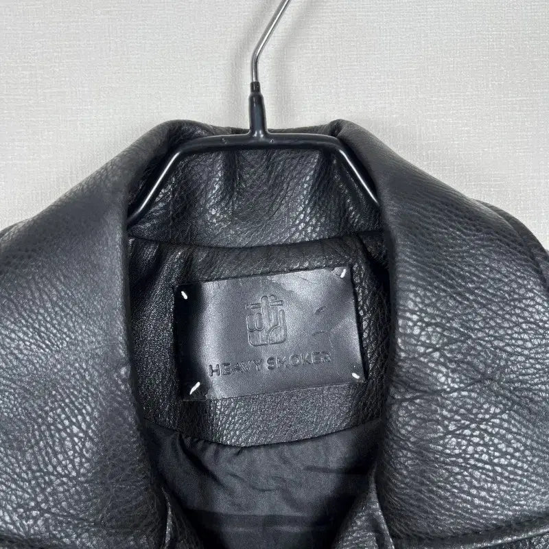 [BUNJANG] Heavy Smoker Leather Rider Jacket Black M / 헤비스모커/가죽 라이더 자켓 블랙 남M 95/라덴