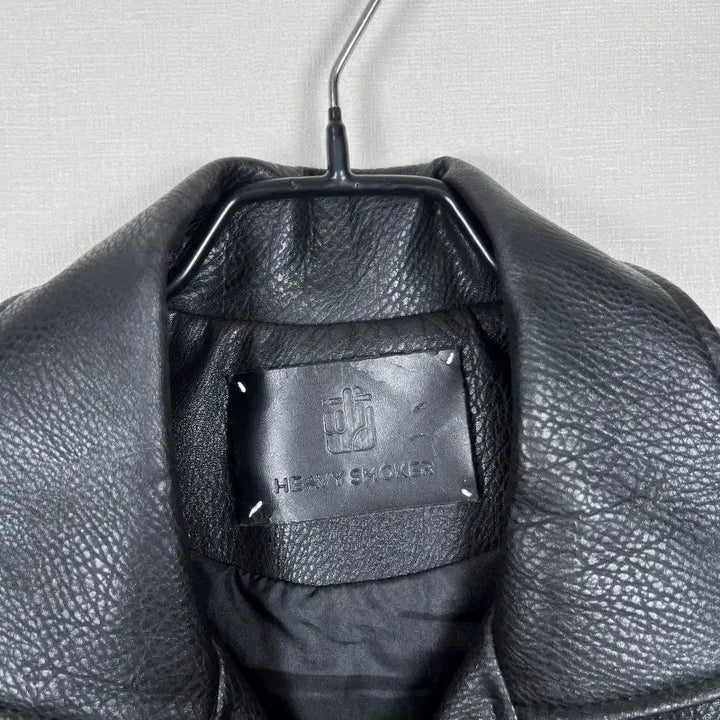 [BUNJANG] Heavy Smoker Leather Rider Jacket Black M / 헤비스모커/가죽 라이더 자켓 블랙 남M 95/라덴